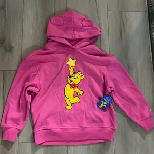 HARIBO Pink Hoodie with Yellow Bear Design